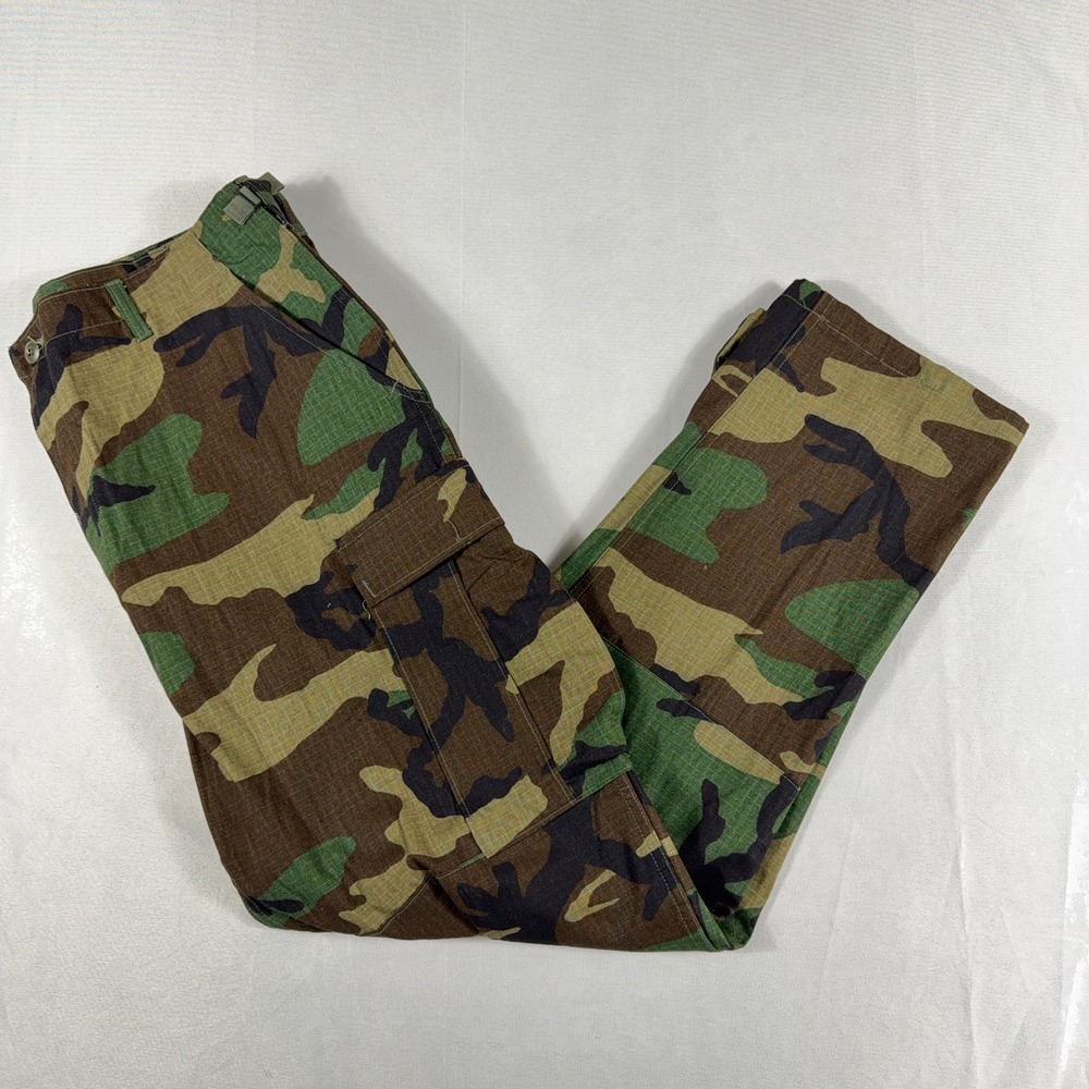 Propper Combat Trousers Woodland Camo Ripstop Cargo Pants Mens Large Regular